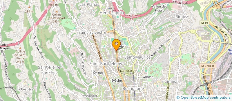 localisation de l'entreprise SCI LES PLATANES DE GORBELLA à NICE