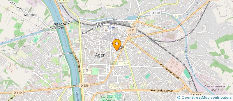 localisation de l'entreprise SCI LES PLATANES DE LA SALANQUE  AGEN