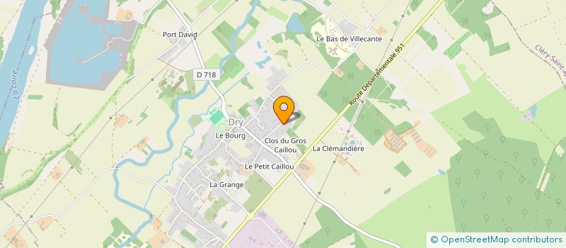 localisation de l'entreprise SCI LES PLATEAUX DE SAINT AY à DRY