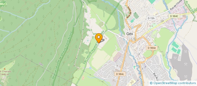 localisation de l'entreprise SCI LES PLATIERES  GEX