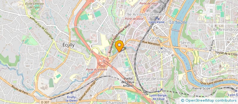 localisation de l'entreprise SCI LES PLATRIERS  LYON