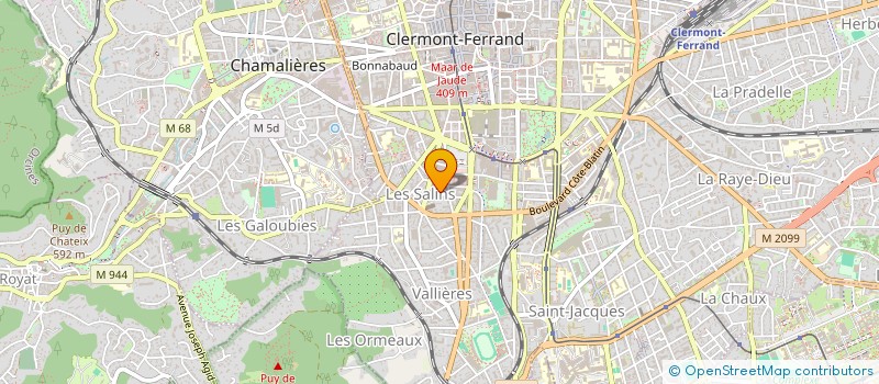 localisation de l'entreprise SCI LES PLATS  CLERMONT-FERRAND