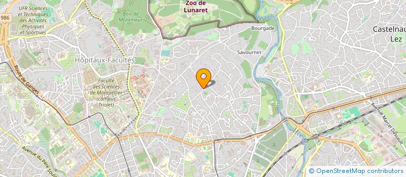 localisation de l'entreprise SCI LES PLEIADES à MONTPELLIER