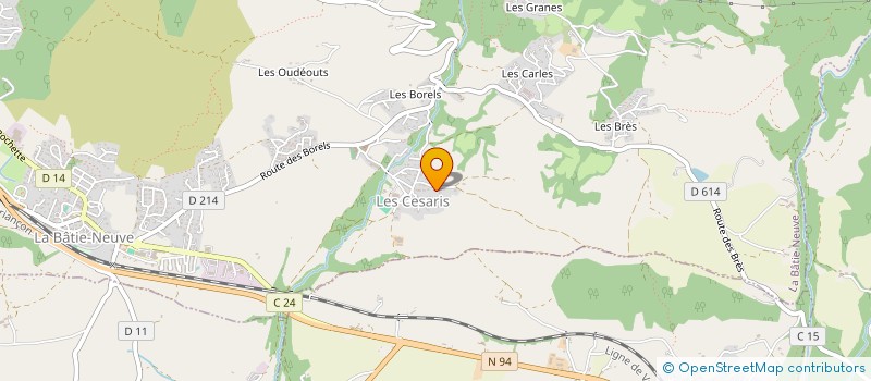 localisation de l'entreprise SCI LES PLEIADES  LA BATIE-NEUVE