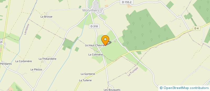 localisation de l'entreprise SCI LES PLEINS à MORVILLIERS