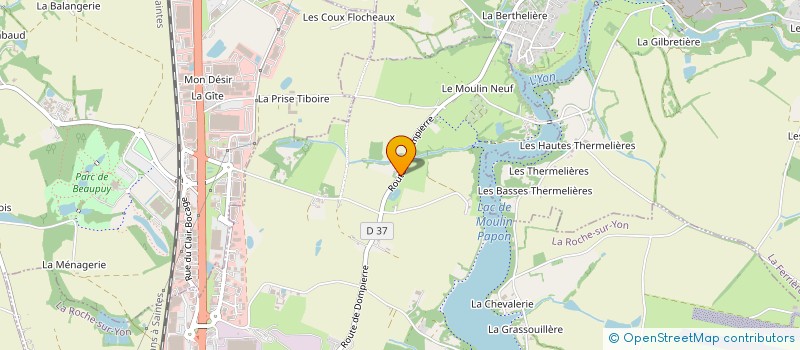 localisation de l'entreprise SCI LES PLUMES AU VENT à LA ROCHE-SUR-YON
