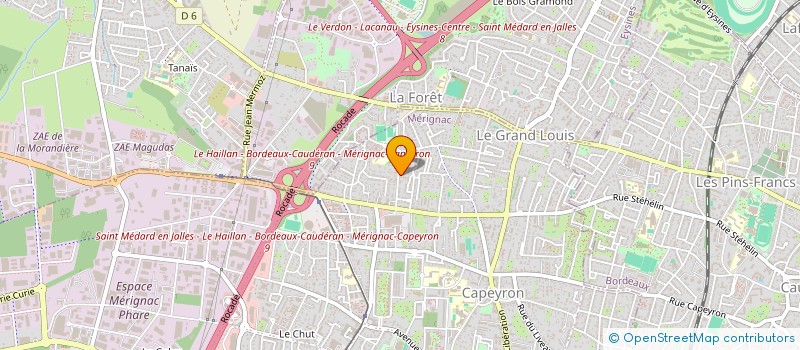 localisation de l'entreprise SCI LES POETES  MERIGNAC