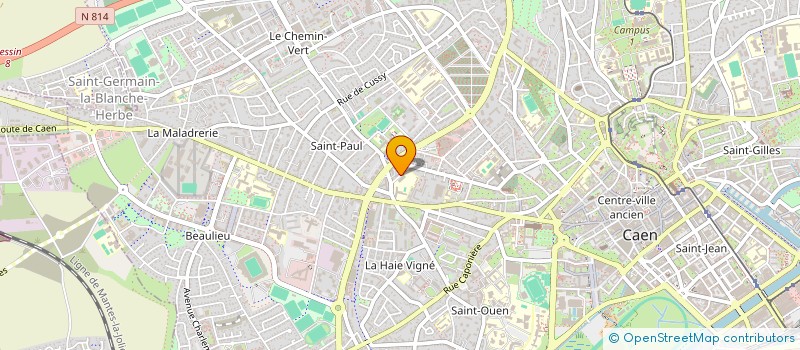 localisation de l'entreprise SCI LES POILUS  CAEN