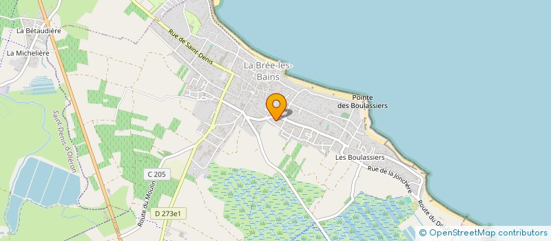 localisation de l'entreprise SCI LES POINSETTIAS  LA BREE-LES-BAINS