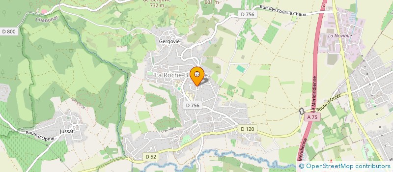 localisation de l'entreprise SCI LES POINTES HAUTES  LA ROCHE-BLANCHE