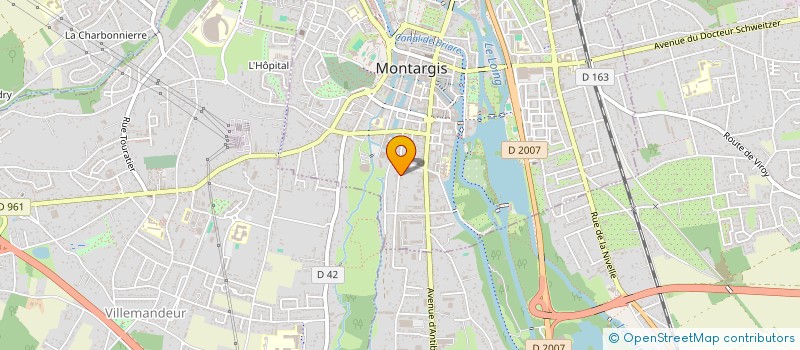 localisation de l'entreprise SCI LES POIRIERES à MONTARGIS