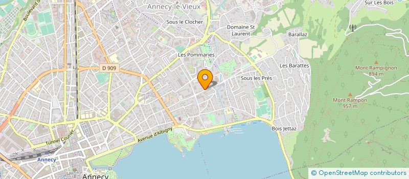 localisation de l'entreprise SCI LES POIRIERS à ANNECY