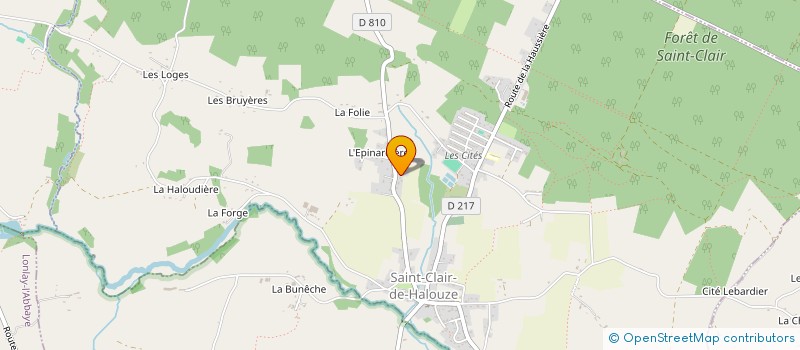 localisation de l'entreprise SCI LES POIRIERS  SAINT-CLAIR-DE-HALOUZE