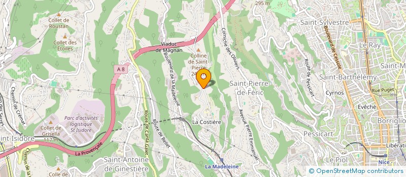 localisation de l'entreprise SCI LES POIRIERS  NICE