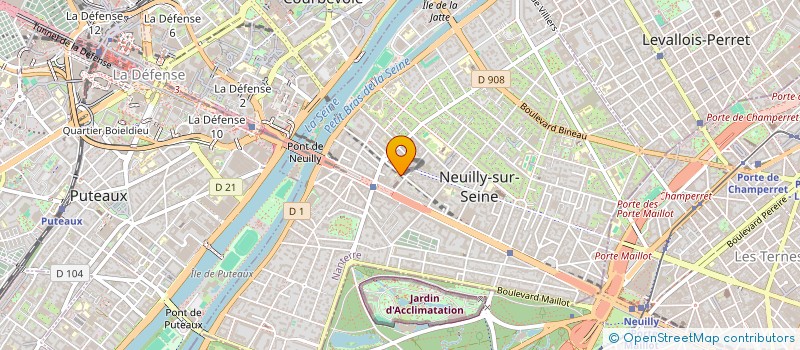 localisation de l'entreprise SCI LES POISSONNIERS à NEUILLY-SUR-SEINE
