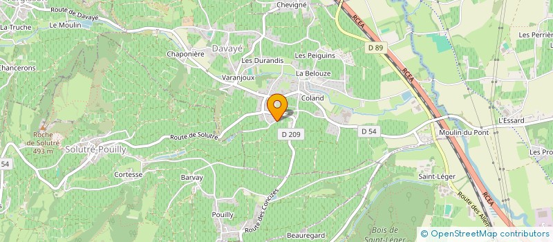 localisation de l'entreprise SCI LES POMMARDS  DAVAYE