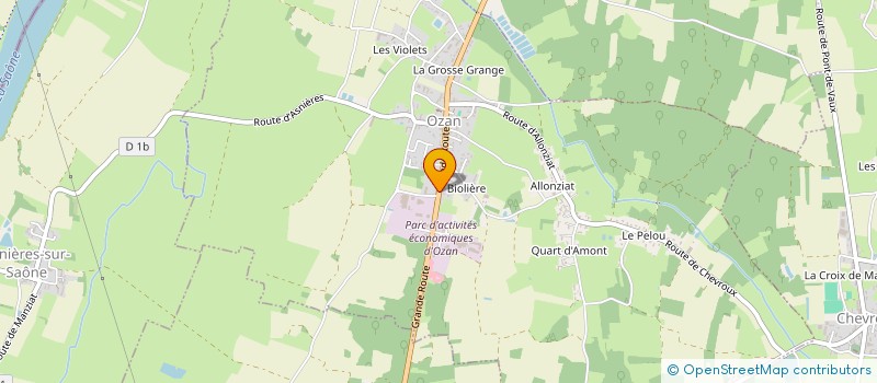 localisation de l'entreprise SCI LES POMMIERS  OZAN