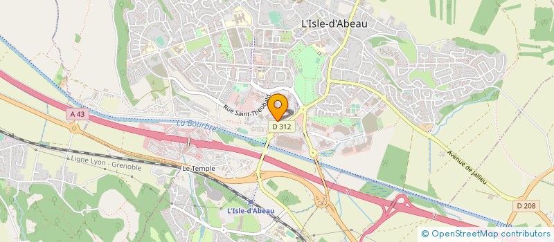 localisation de l'entreprise SCI LES POMMIERS  L'ISLE-D'ABEAU