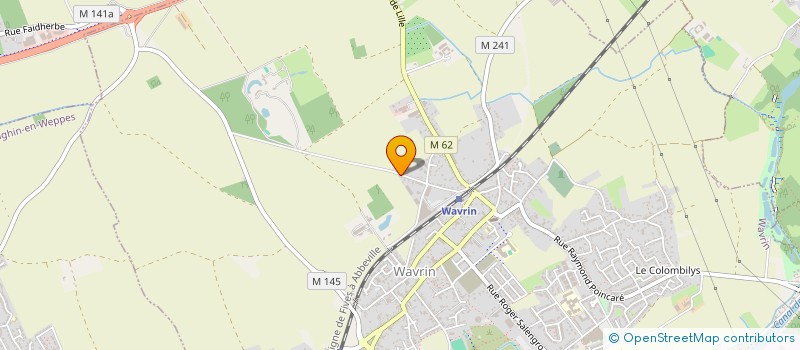 localisation de l'entreprise SCI LES POMMIERS  WAVRIN