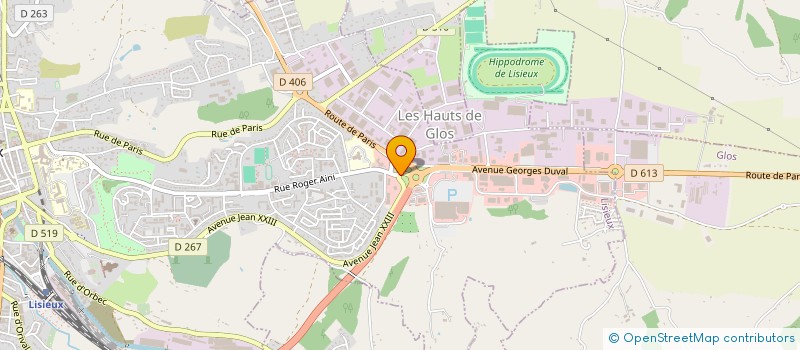 localisation de l'entreprise SCI LES POMMIERS à LISIEUX