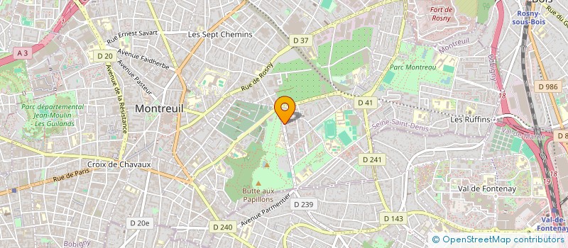 localisation de l'entreprise SCI LES POMMIERS à MONTREUIL