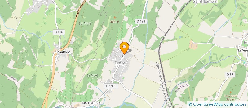 localisation de l'entreprise SCI LES POMMIERS  SELLIERES