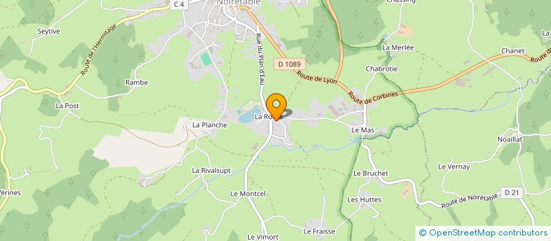 localisation de l'entreprise SCI LES POMMIERS  SAINT-JEAN-LA-VETRE