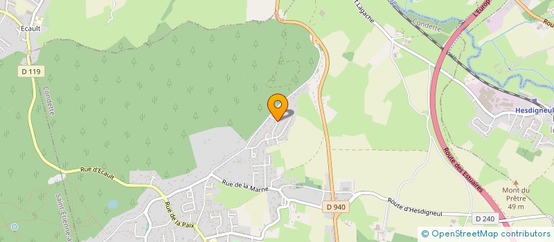 localisation de l'entreprise SCI LES POMMIERS  CONDETTE