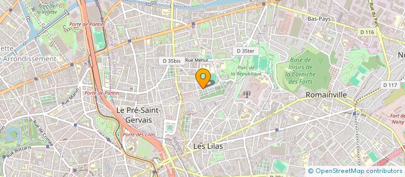 localisation de l'entreprise SCI LES POMMIERS à PANTIN