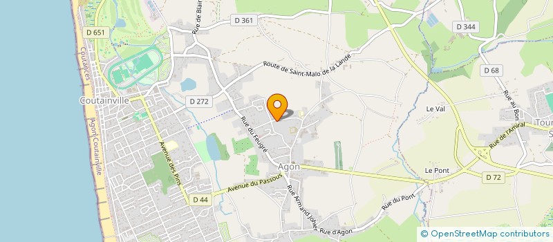 localisation de l'entreprise SCI LES POMMIERS D AGON  AGON-COUTAINVILLE