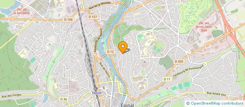 localisation de l'entreprise SCI LES PONCES à EPINAL
