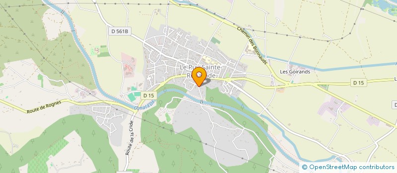 localisation de l'entreprise SCI LES PONTIERS  LE PUY-SAINTE-REPARADE