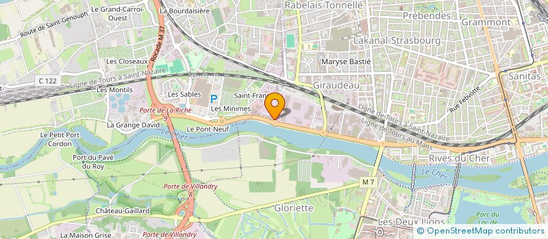 localisation de l'entreprise SCI LES PONTINS  TOURS