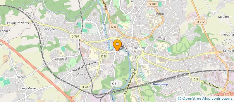 localisation de l'entreprise SCI LES PONTS SAINT MICHEL  GUINGAMP