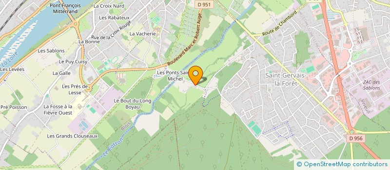 localisation de l'entreprise SCI LES PONTS SAINT MICHEL  SAINT GERVAIS LA FORET
