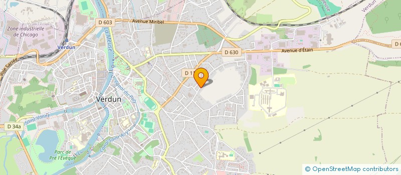 localisation de l'entreprise SCI LES POREMB'S à VERDUN