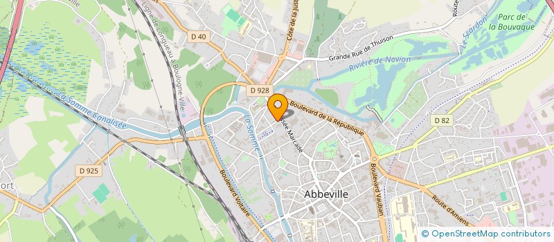 localisation de l'entreprise SCI LES PORTES DE LA BAIE  ABBEVILLE