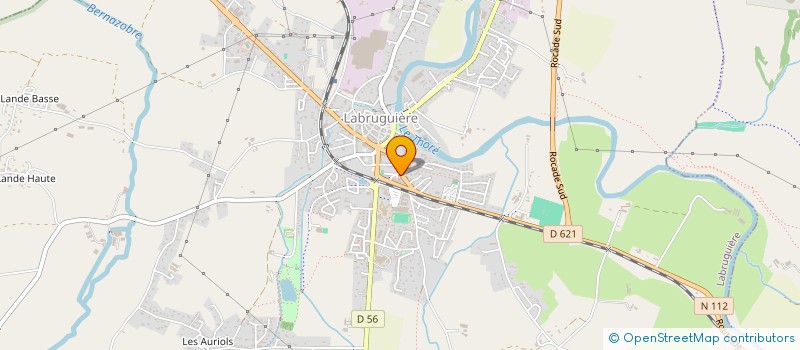 localisation de l'entreprise SCI LES PORTES DE LA MONTAGNE NOIRE  LABRUGUIERE