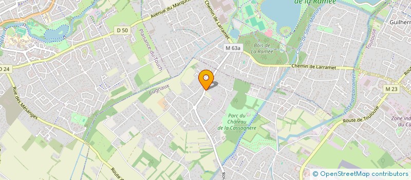 localisation de l'entreprise SCI LES PORTES DE LA RAMEE  CUGNAUX