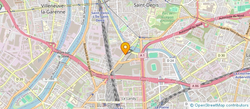 localisation de l'entreprise SCI LES PORTES DE PARIS à SAINT-DENIS