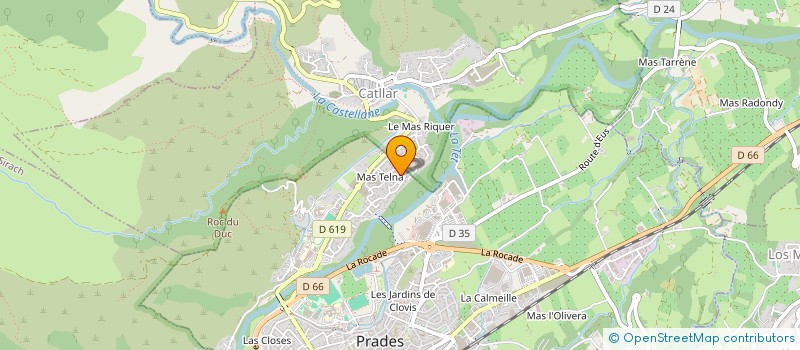 localisation de l'entreprise SCI LES PORTES DU CANIGOU  PRADES