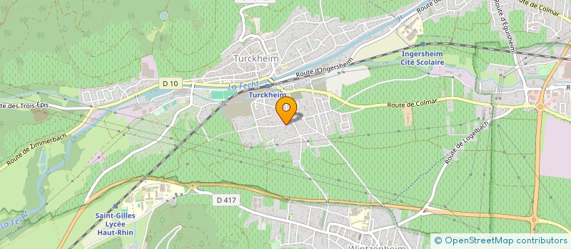 localisation de l'entreprise SCI LES PORTES DU GRAFF  TURCKHEIM