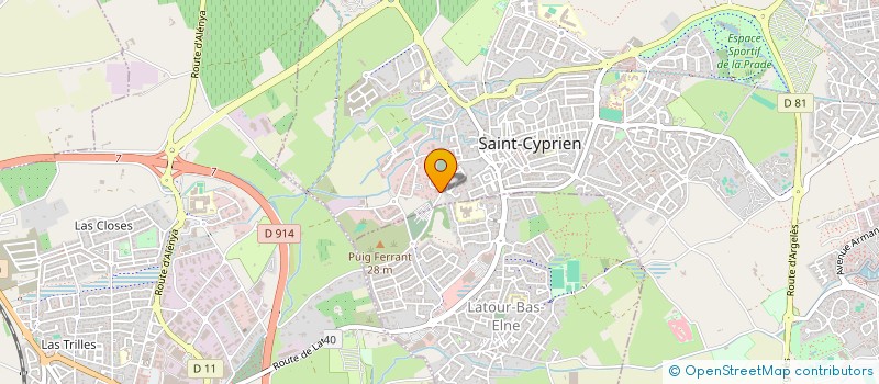 localisation de l'entreprise SCI LES PORTES DU MAS  SAINT-CYPRIEN