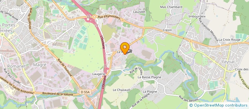 localisation de l'entreprise SCI LES PORTES DU SOLEIL à FEYTIAT