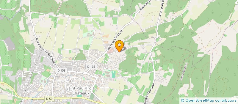 localisation de l'entreprise SCI LES PORTES DU SOLEIL  SAINT-PAUL-TROIS-CHATEAUX