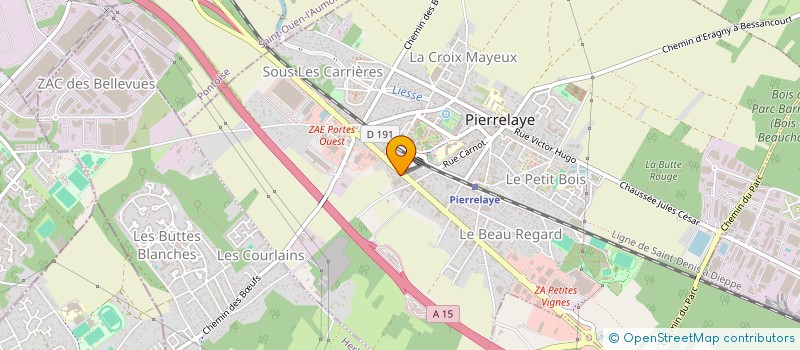 localisation de l'entreprise SCI LES POSETTES  PIERRELAYE