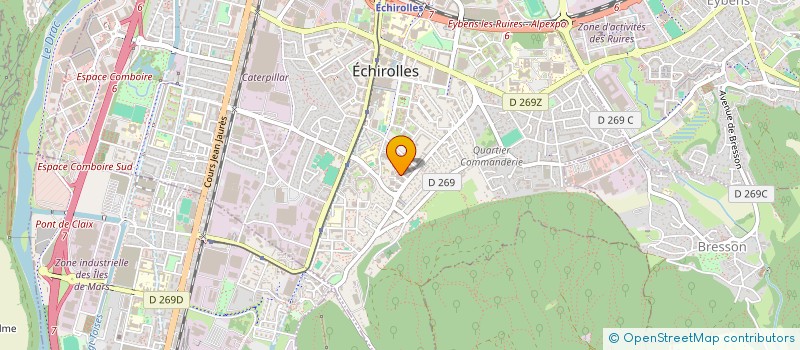 localisation de l'entreprise SCI LES POTES  ECHIROLLES