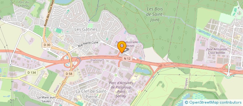 localisation de l'entreprise SCI LES POTES  PLAISIR