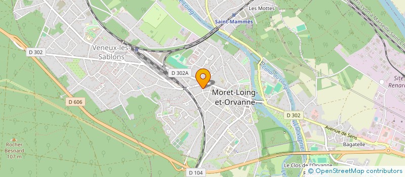 localisation de l'entreprise SCI LES POTEXIENS  MORET-LOING-ET-ORVANNE