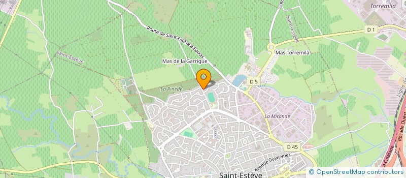 localisation de l'entreprise SCI LES POTIERS  SAINT-ESTEVE